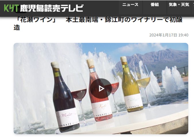 本土最南端　日本ワイン　花瀬ワイン　media
